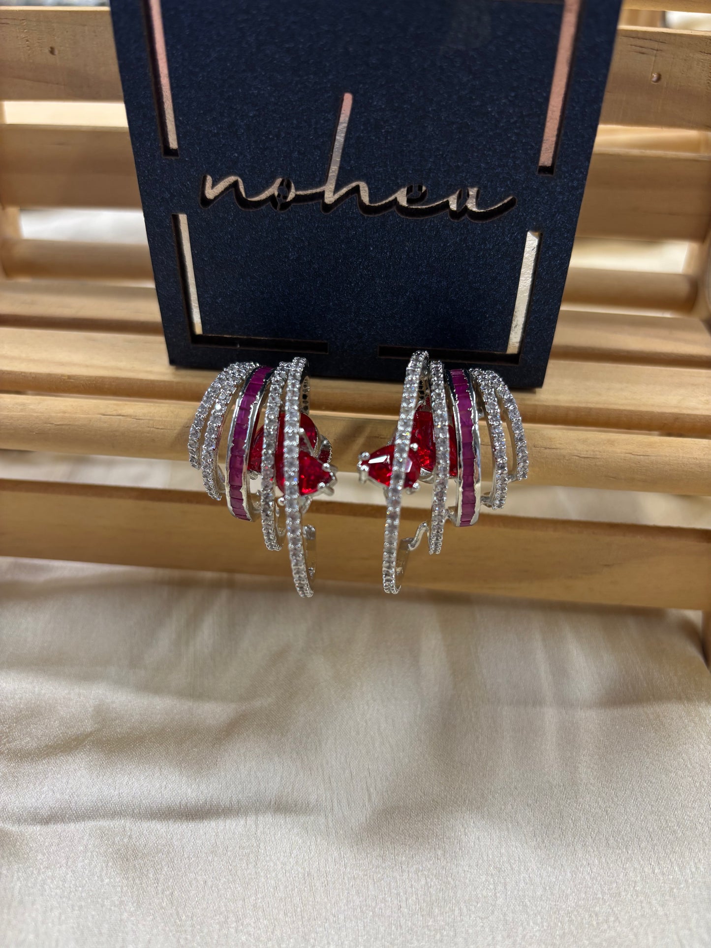 Flicker Earrings Ruby
