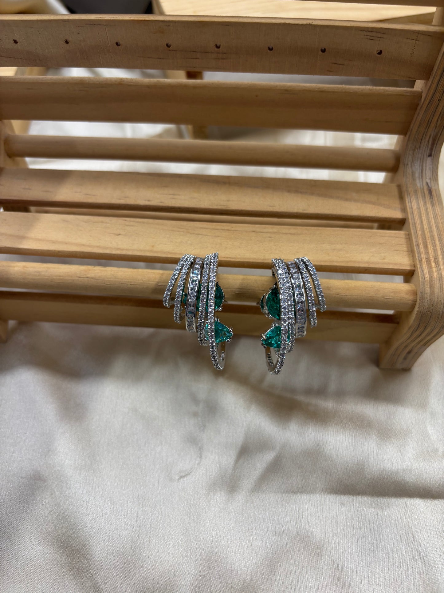 Flicker Earrings Emerald