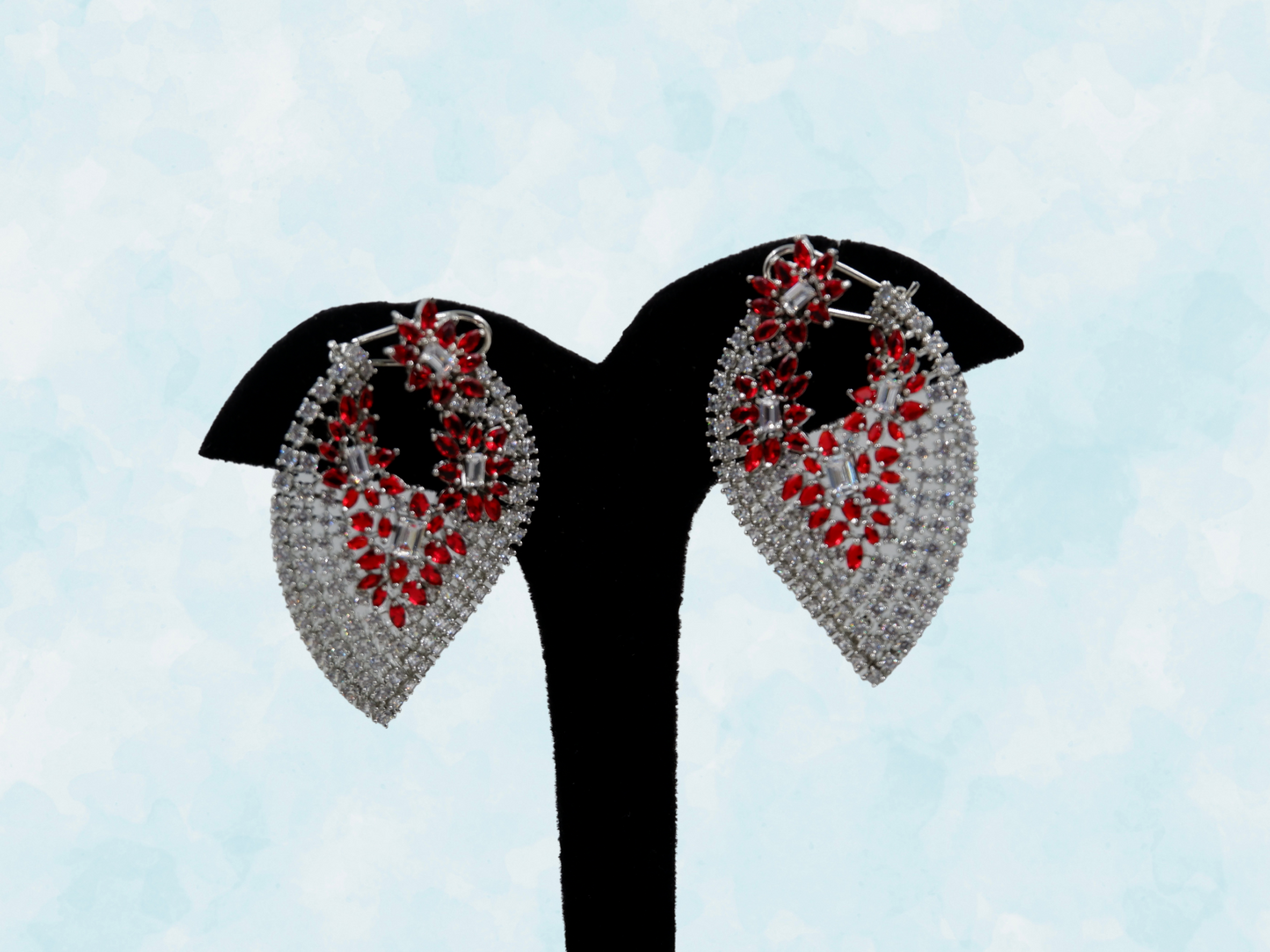 Sparkling Leaf Earrings