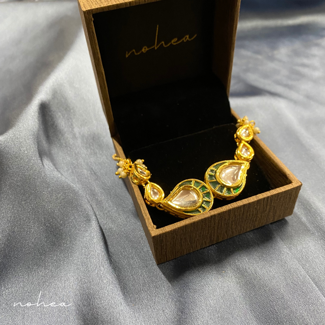Tabu Kundan Meena Bracelet