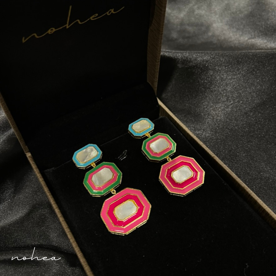 Candy Enamel Drop Earrings