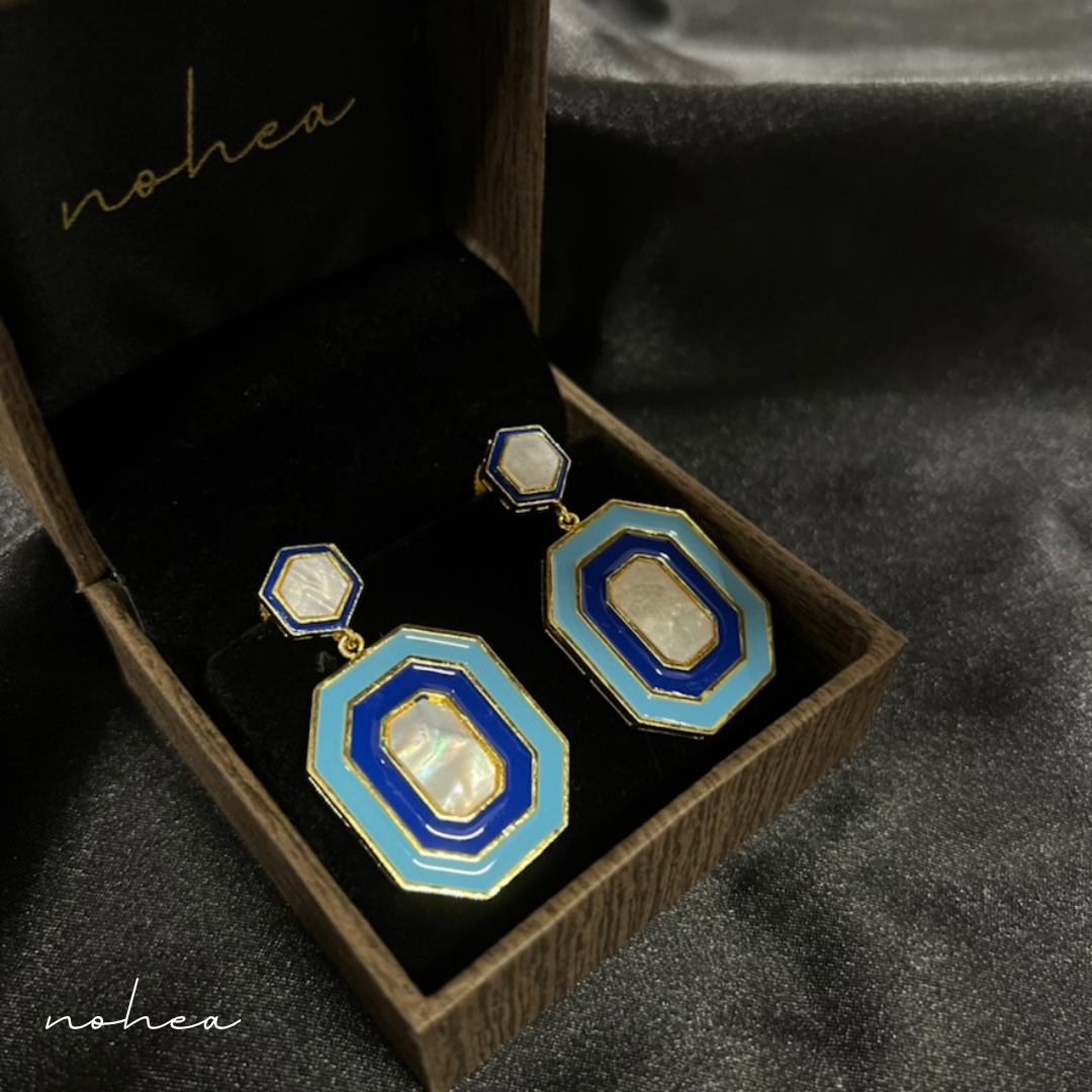 Sugar Plum Enamel Drop Earrings