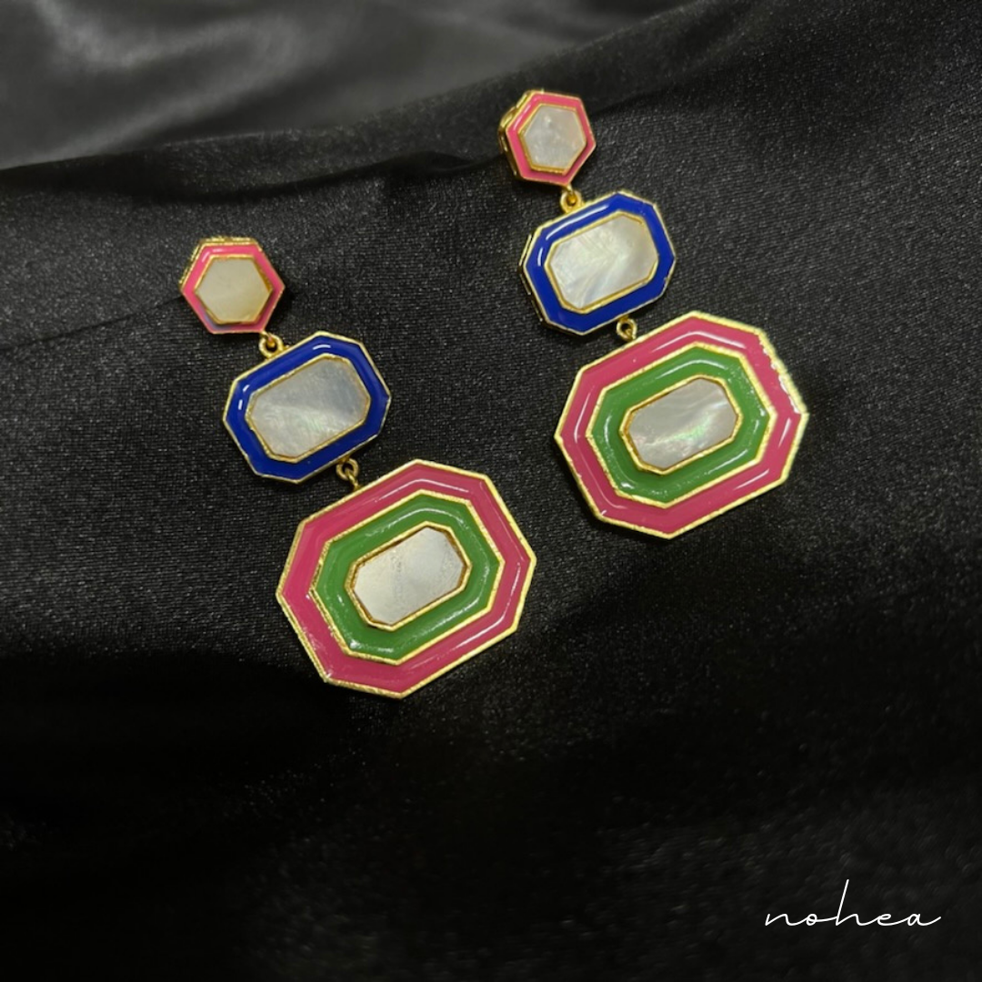 Candy Enamel Drop Earrings