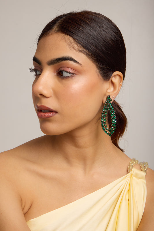 Sultana Green Earrings