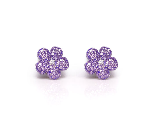 Lavender Flower Earrings