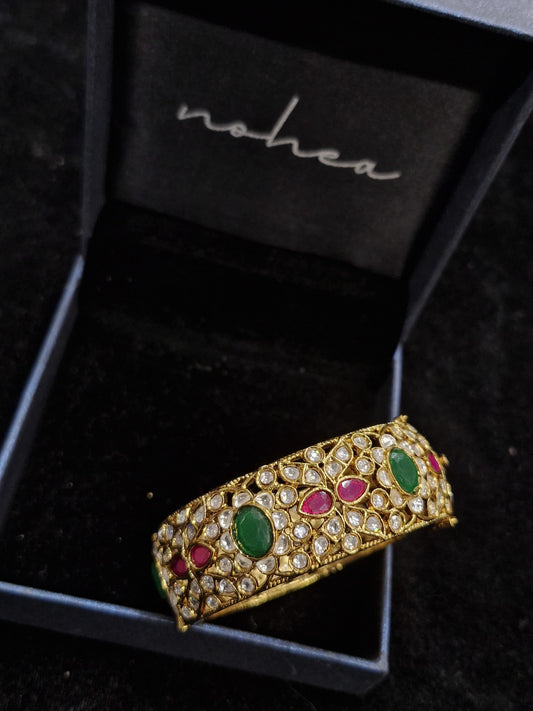 Pachi Kundan Bangle