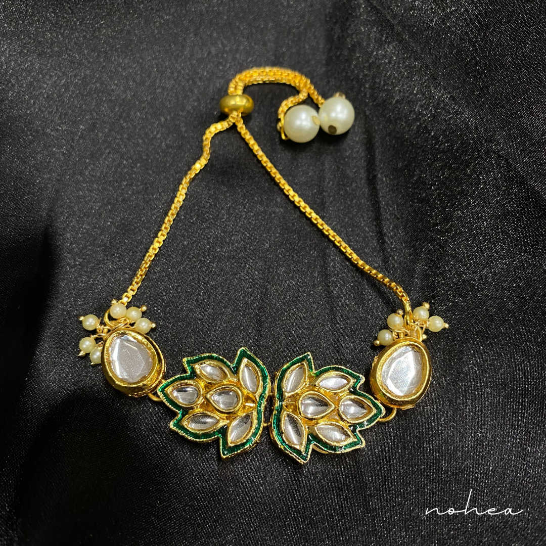 Visala Kundan Meena Bracelet