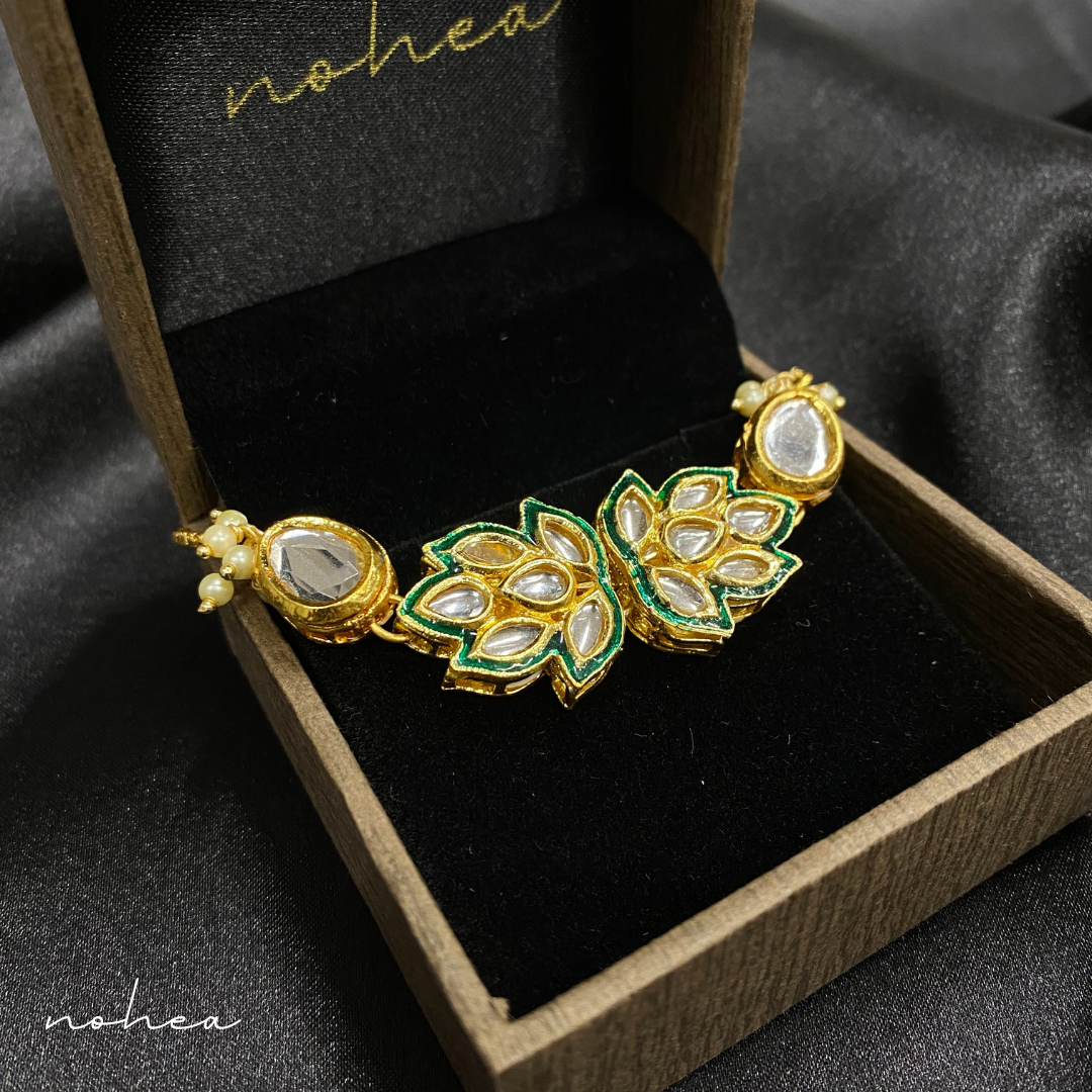 Visala Kundan Meena Bracelet