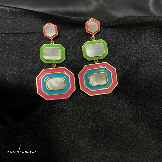 Candy Enamel Drop Earrings