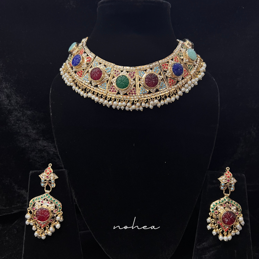 Aadina Jadau Jewellery Set