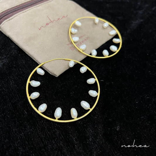 Kiara Pearl Hoops