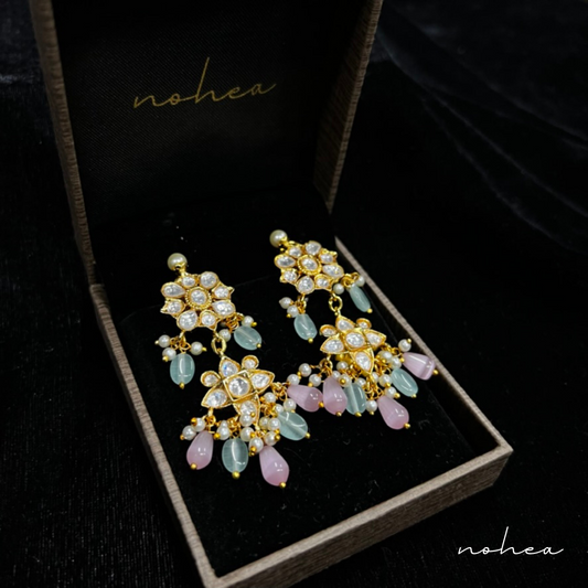 Helie Blossom Kundan Earrings