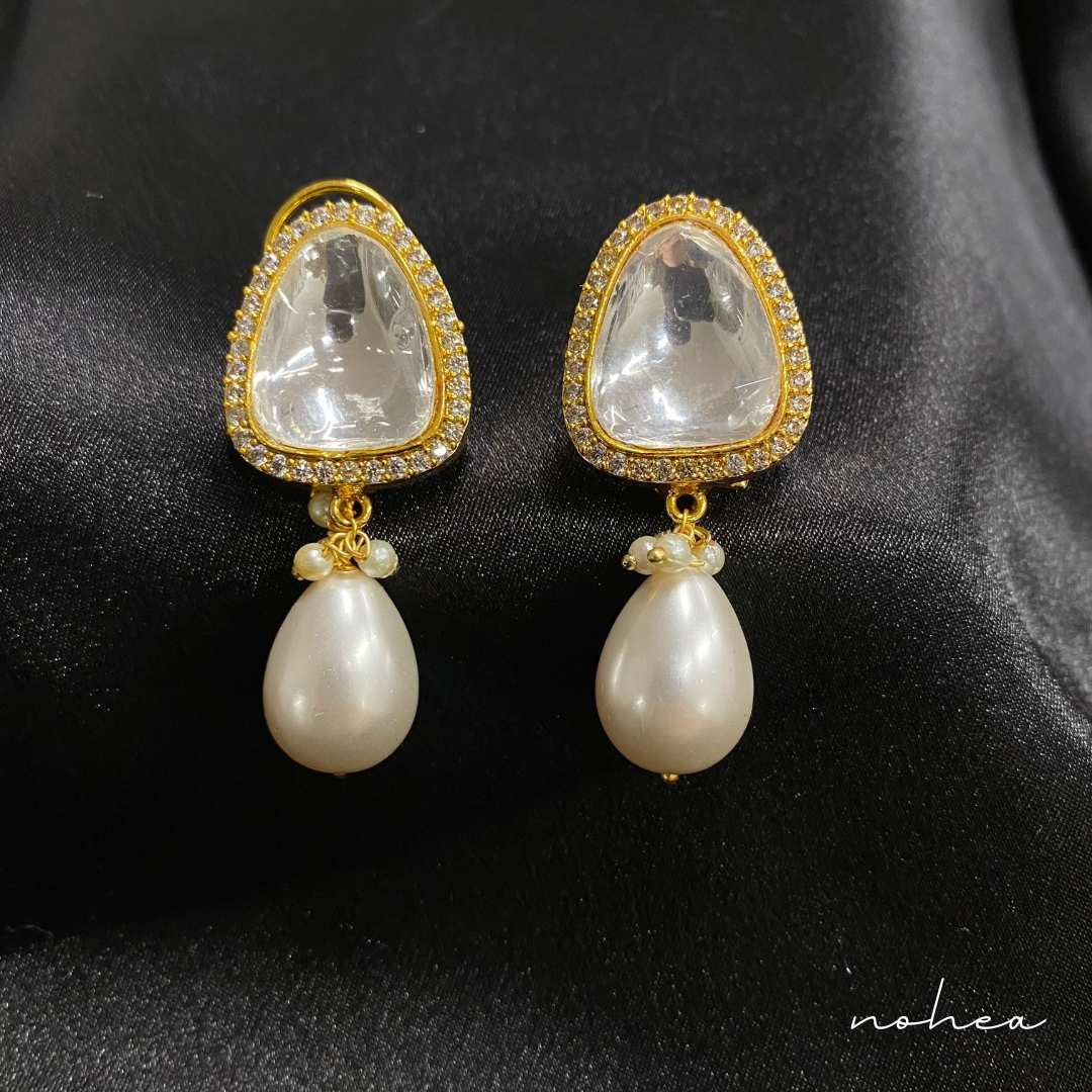 Geneva Polki Kundan Earrings