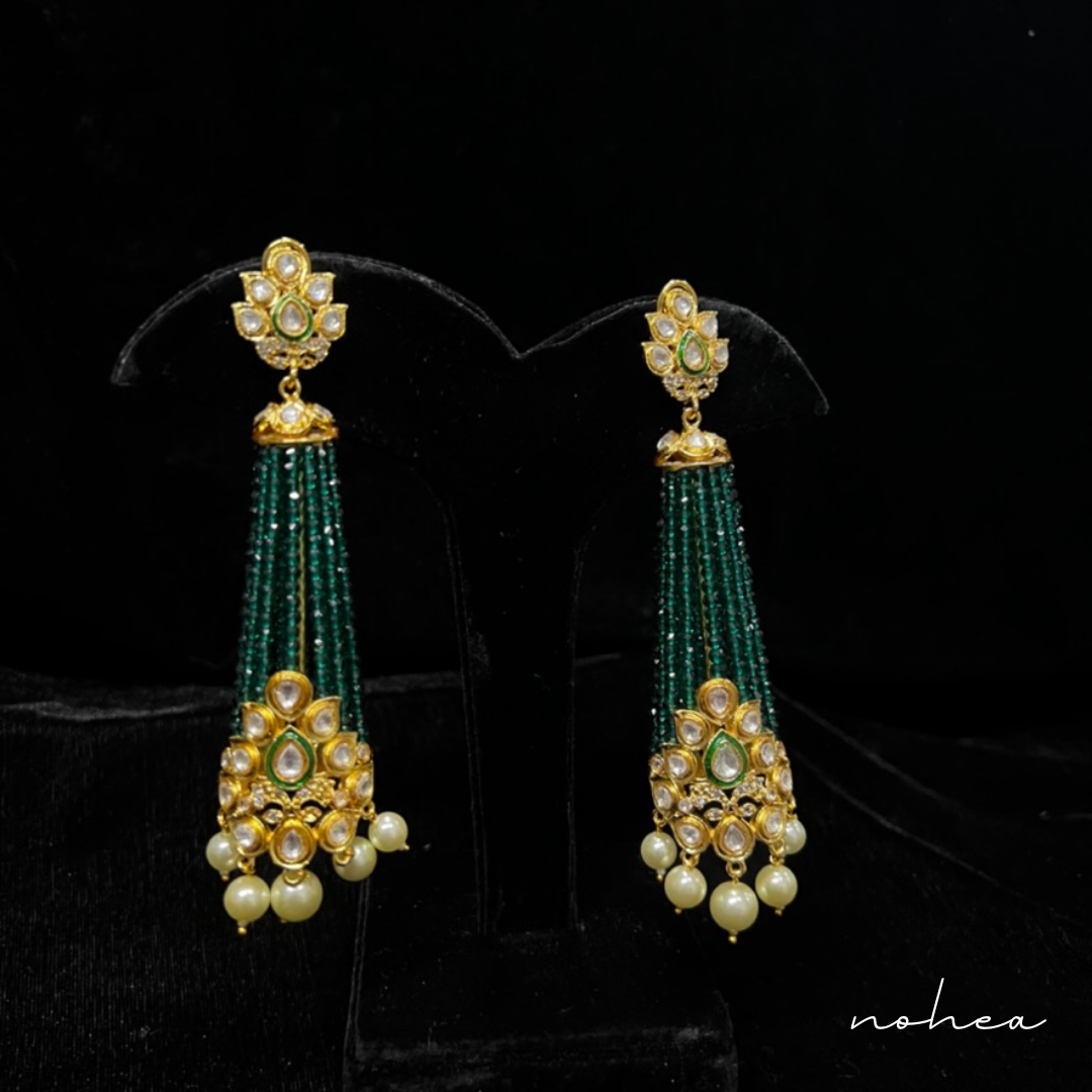 Mayukh Kundan Dangler Earrings