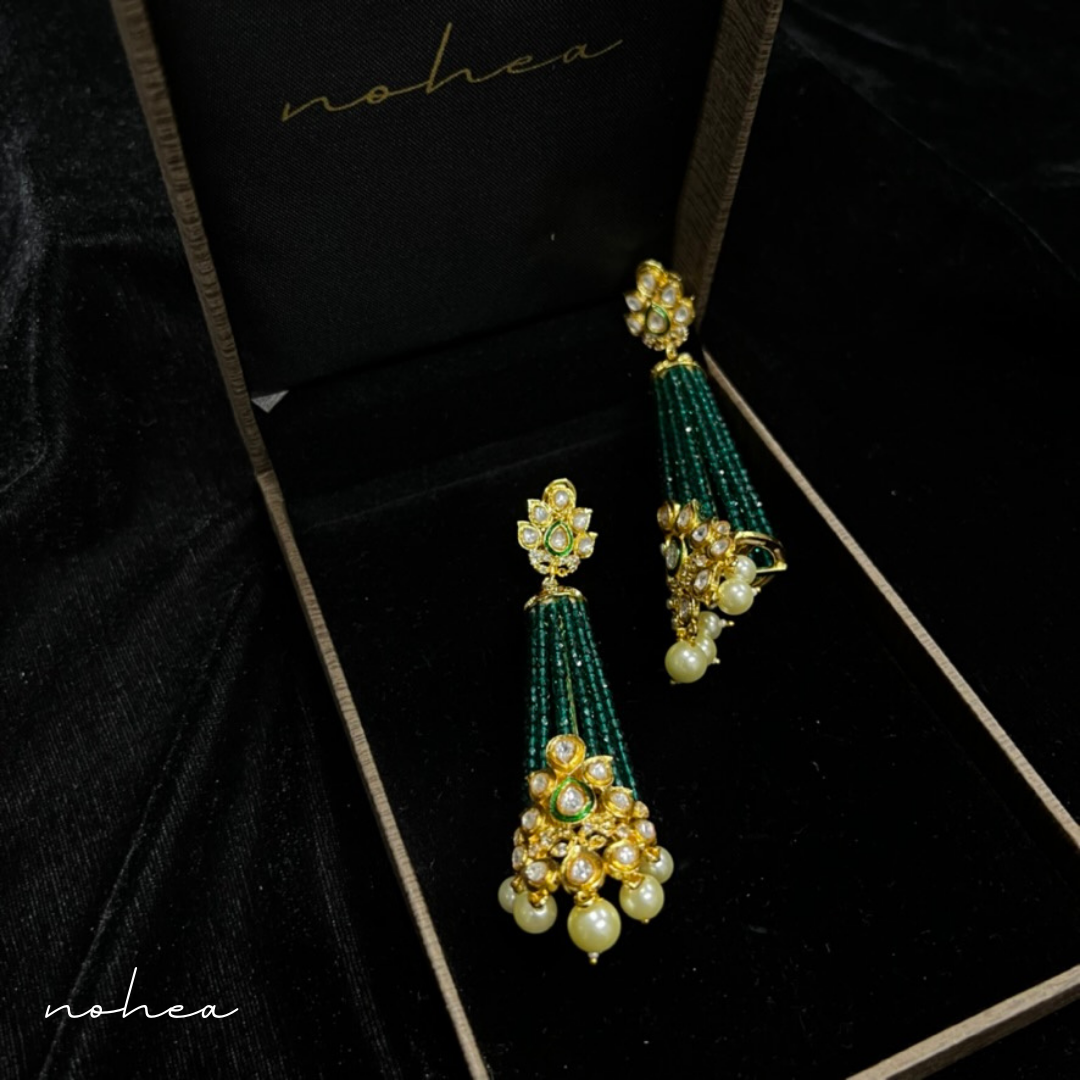 Mayukh Kundan Dangler Earrings