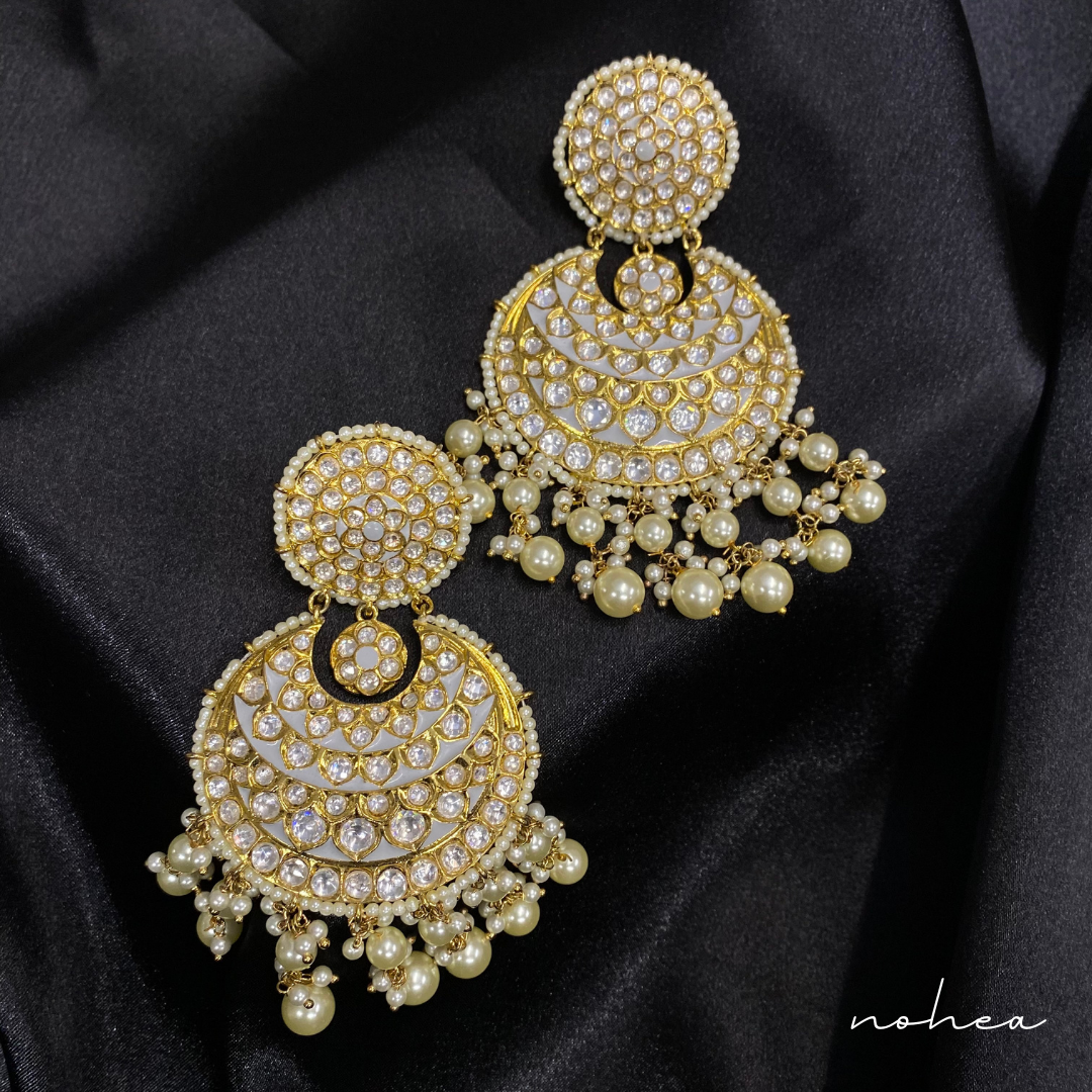 Nargis Polki Kundan Earrings